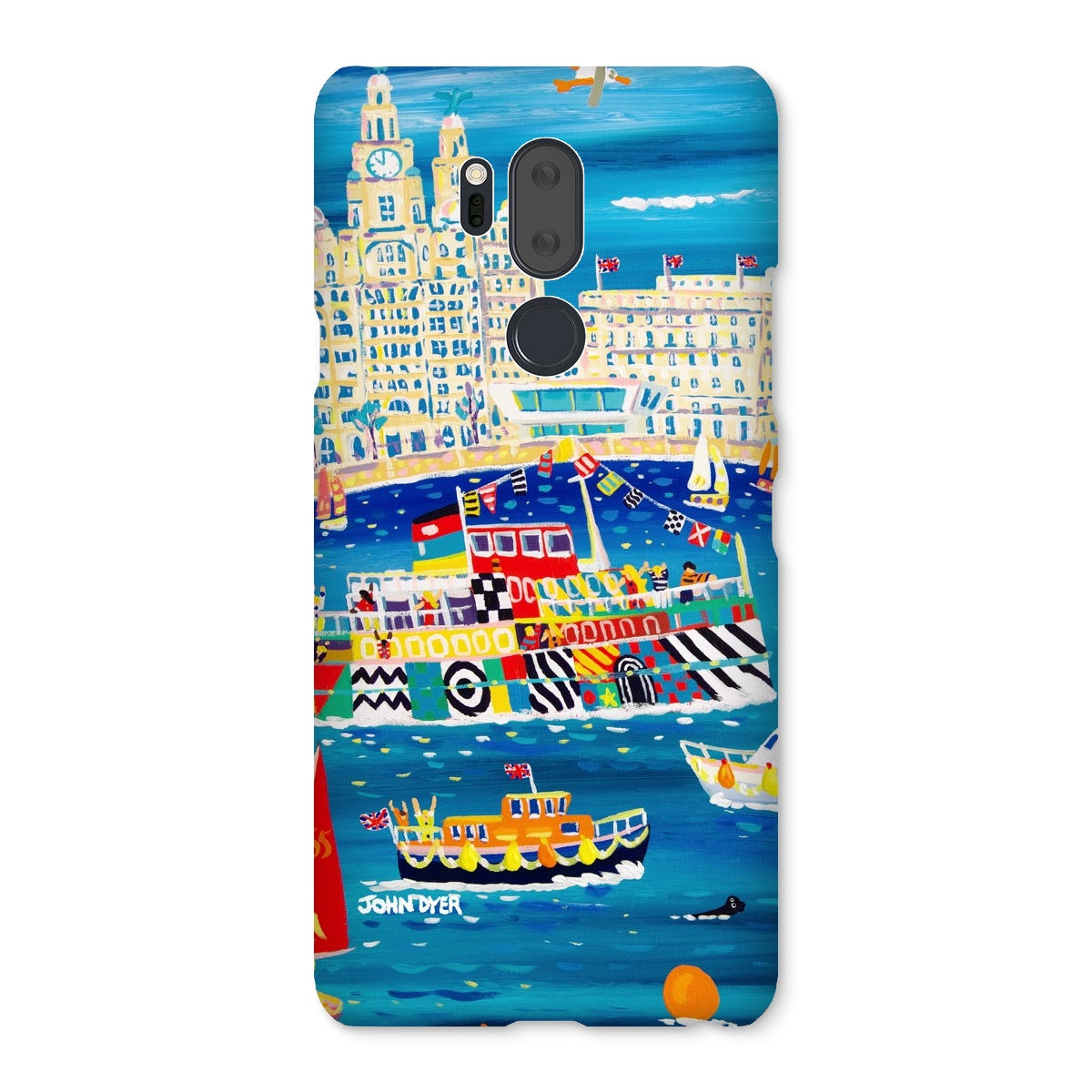 Snap Art Phone Case. Liverpool Mersey River Dazzle Ferry. Artist John Dyer. Cornwall Art Gallery John Dyer