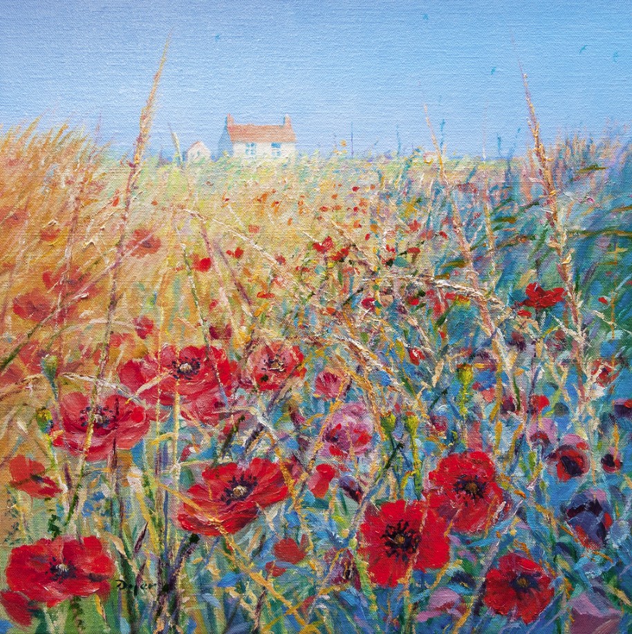 Limited Edition Print. The Poppy Field. By Ted Dyer