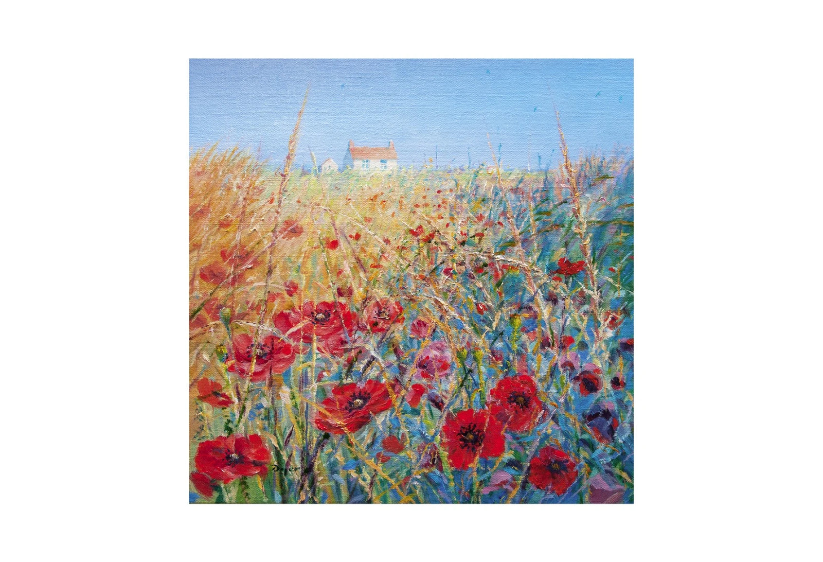 Limited Edition Print. The Poppy Field. By Ted Dyer