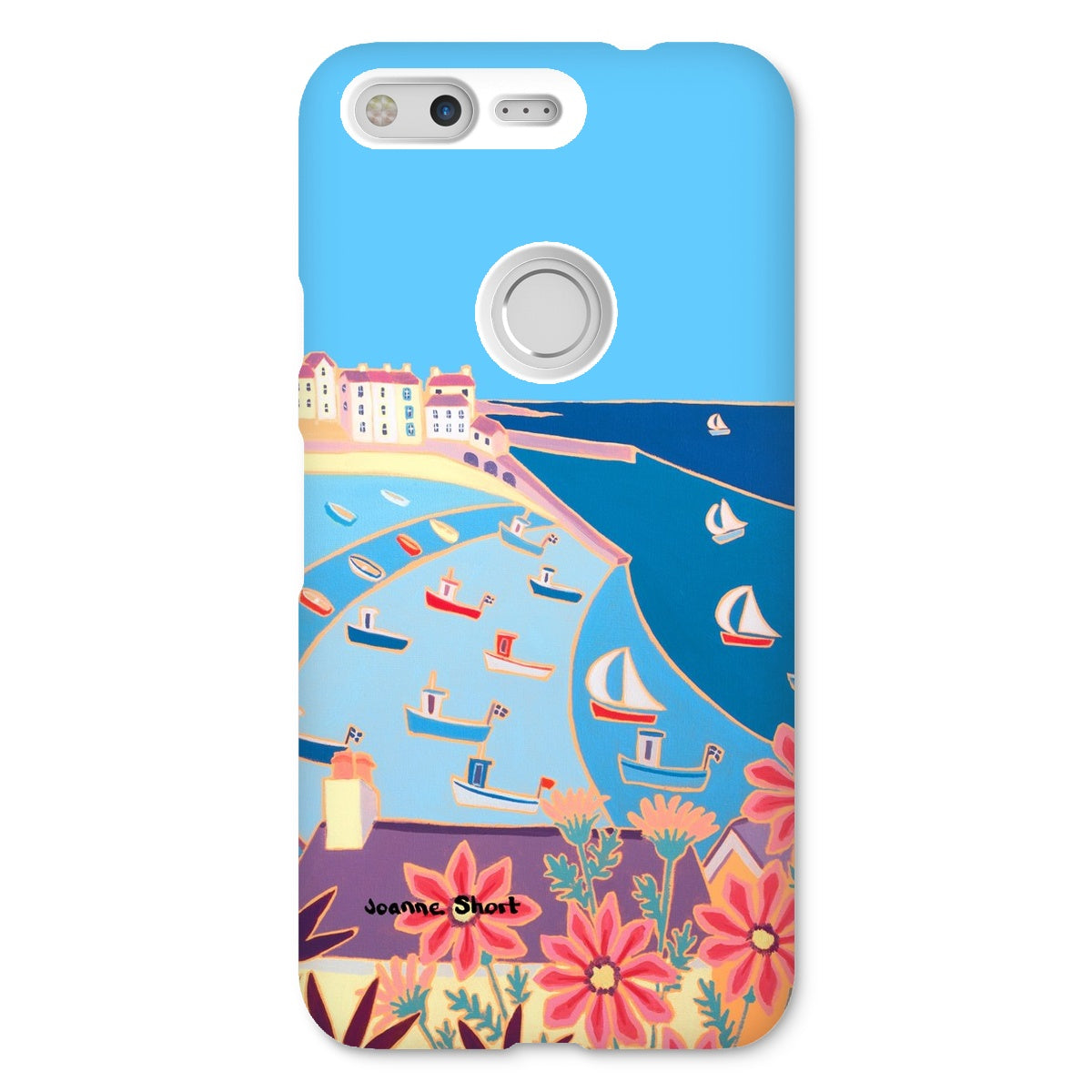 Snap Art Phone Case. St Ives Harbour. Artist Joanne Short. Cornwall Art Gallery