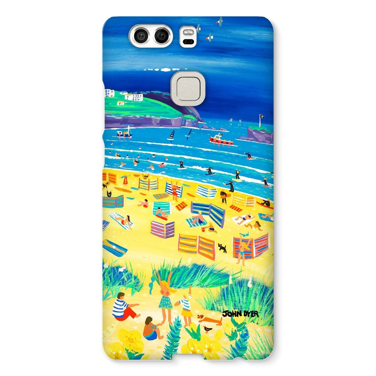Snap Art Phone Case. Perranporth Beach. Artist John Dyer. Cornwall Art Gallery John Dyer