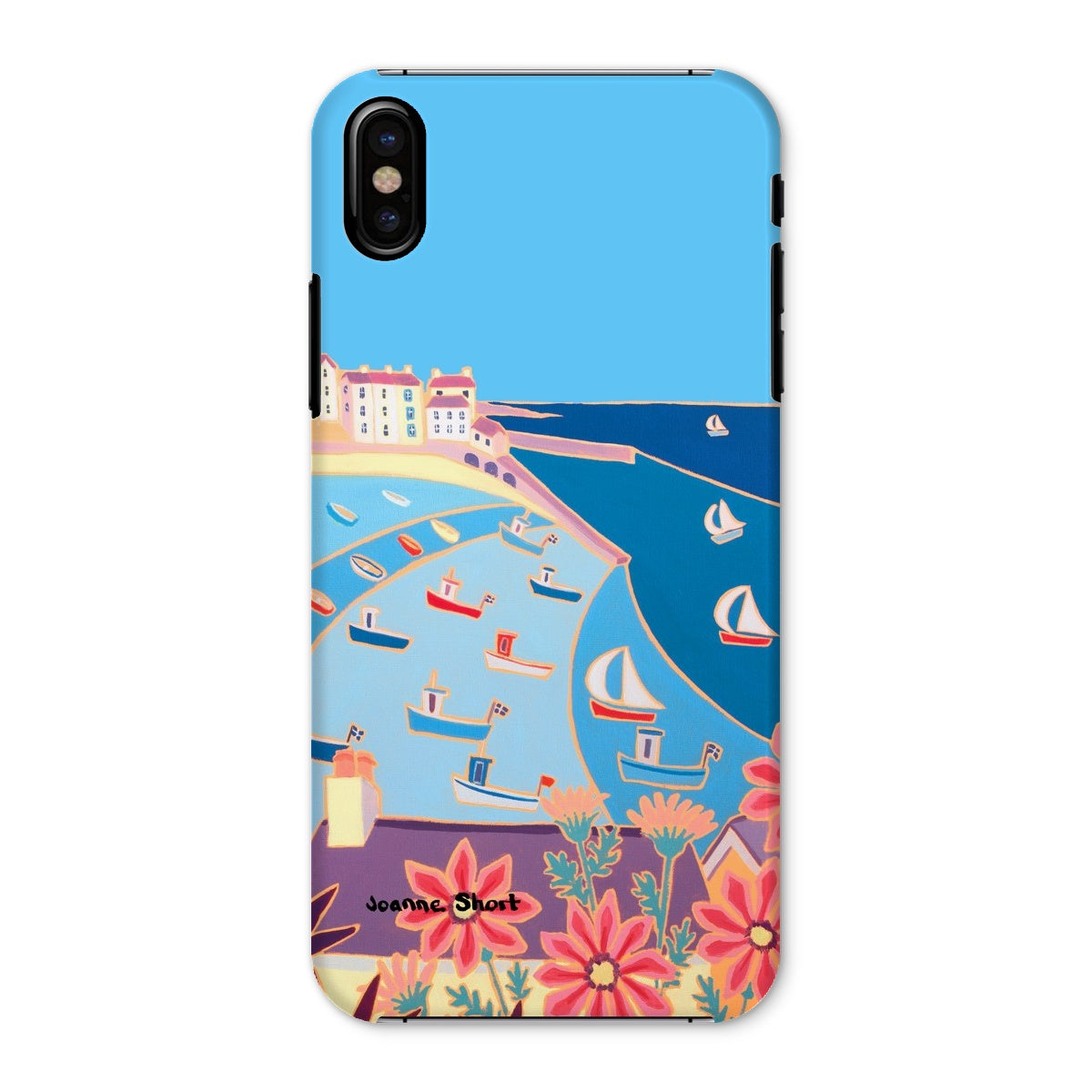 Snap Art Phone Case. St Ives Harbour. Artist Joanne Short. Cornwall Art Gallery