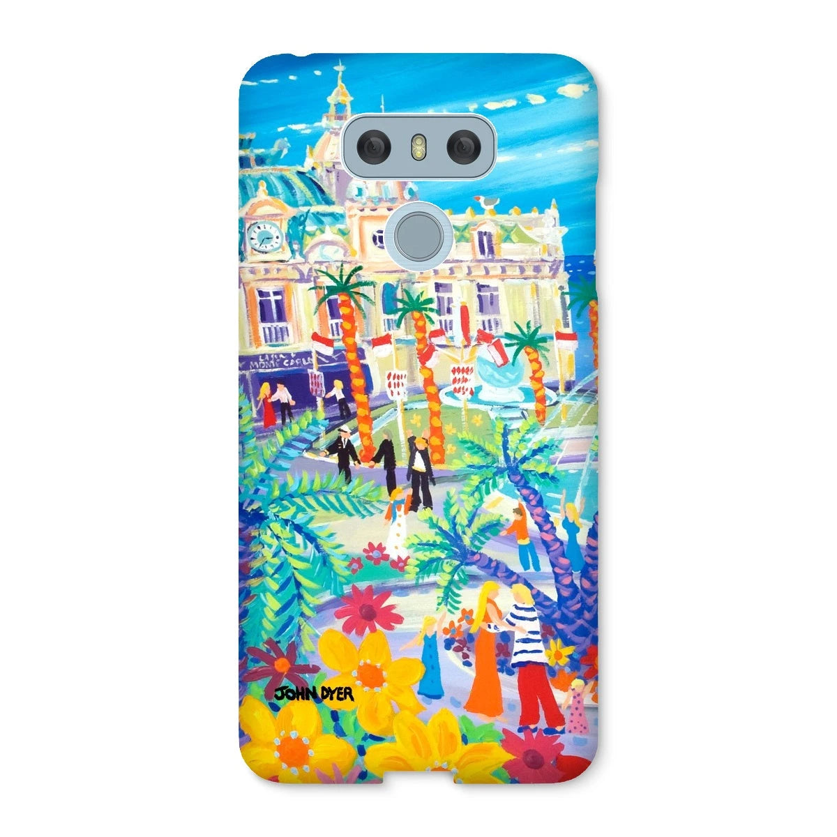 Snap Art Phone Case. Casino Square, Monaco. Artist John Dyer. Cornwall Art Gallery John Dyer