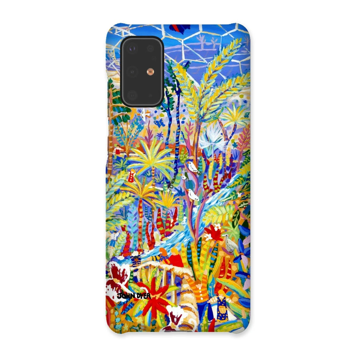 Snap Art Phone Case. Eden Project Rainforest. Artist John Dyer. Cornwall Art Gallery John Dyer