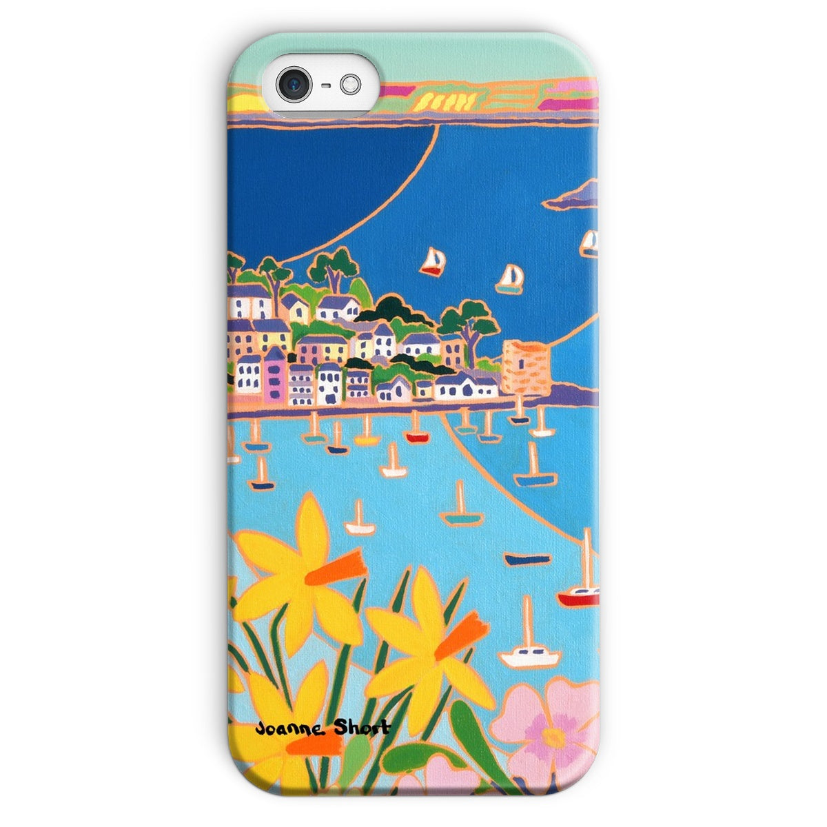 Snap Art Phone Case. Polruan, Fowey River. Artist Joanne Short. Cornwall Art Gallery