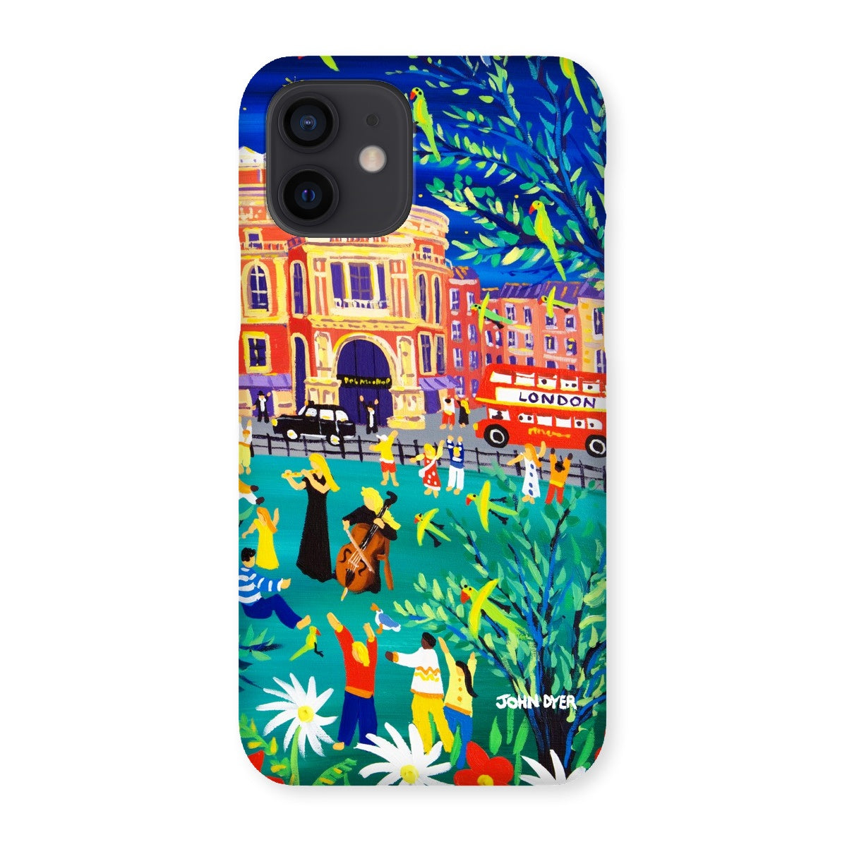 Snap Art Phone Case. Royal Albert Hall, Hyde park, London. Musicians. Artist John Dyer. Cornwall Art Gallery