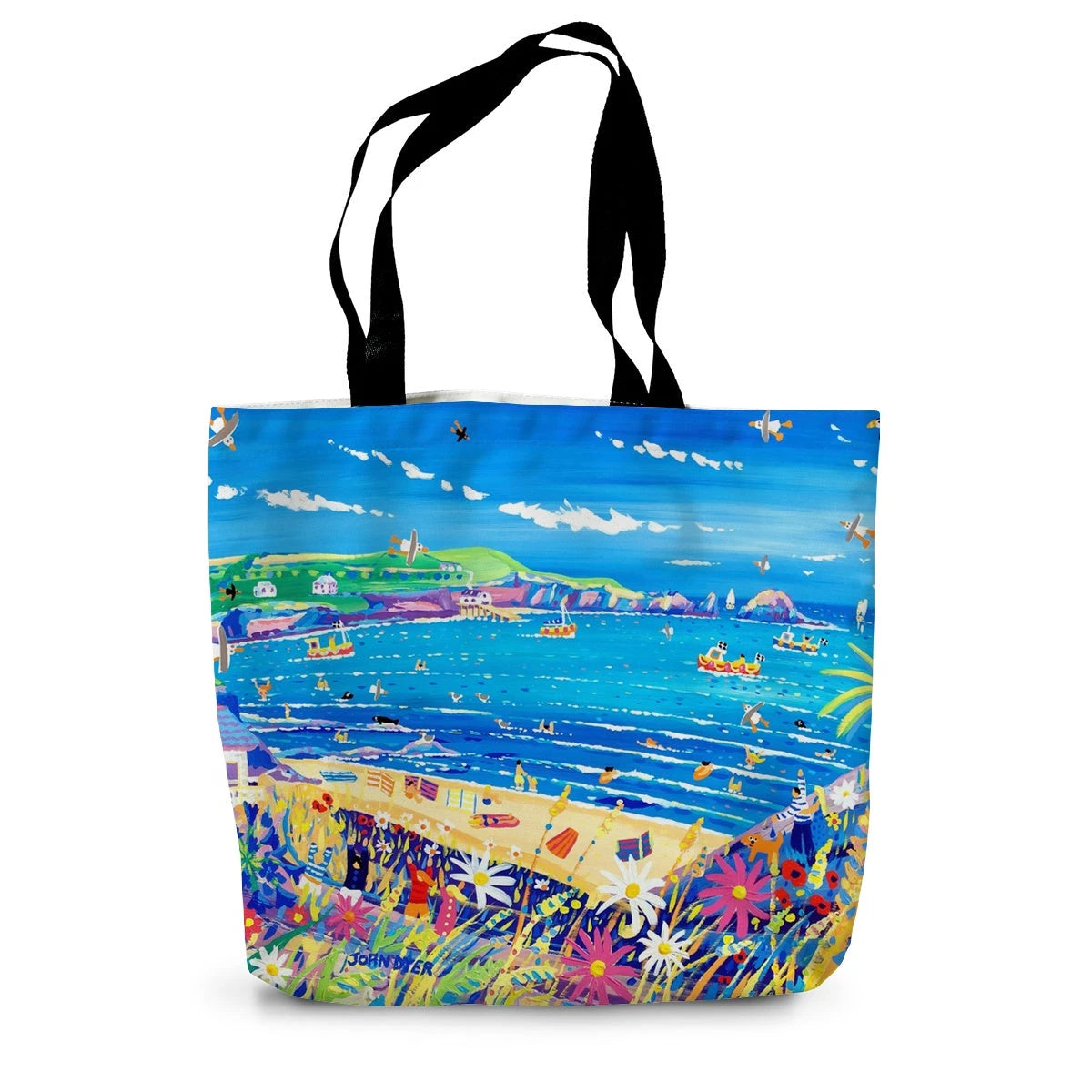 Mother Ivey's Bay Cornwall by John Dyer Canvas Tote Bag John Dyer