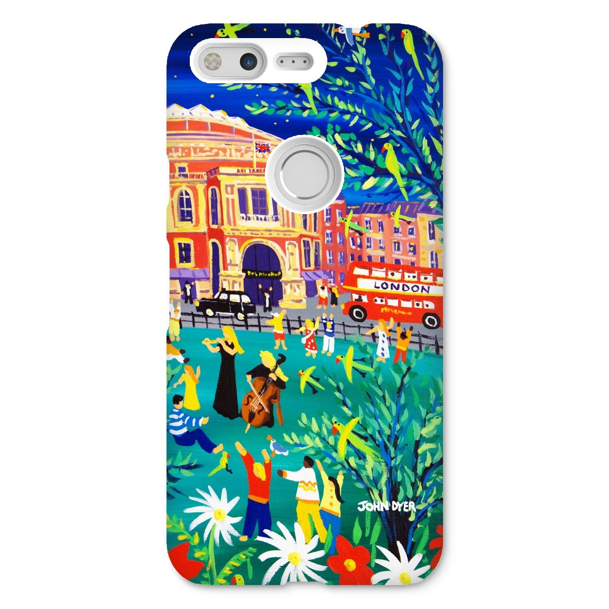 Snap Art Phone Case. Royal Albert Hall, Hyde park, London. Musicians. Artist John Dyer. Cornwall Art Gallery