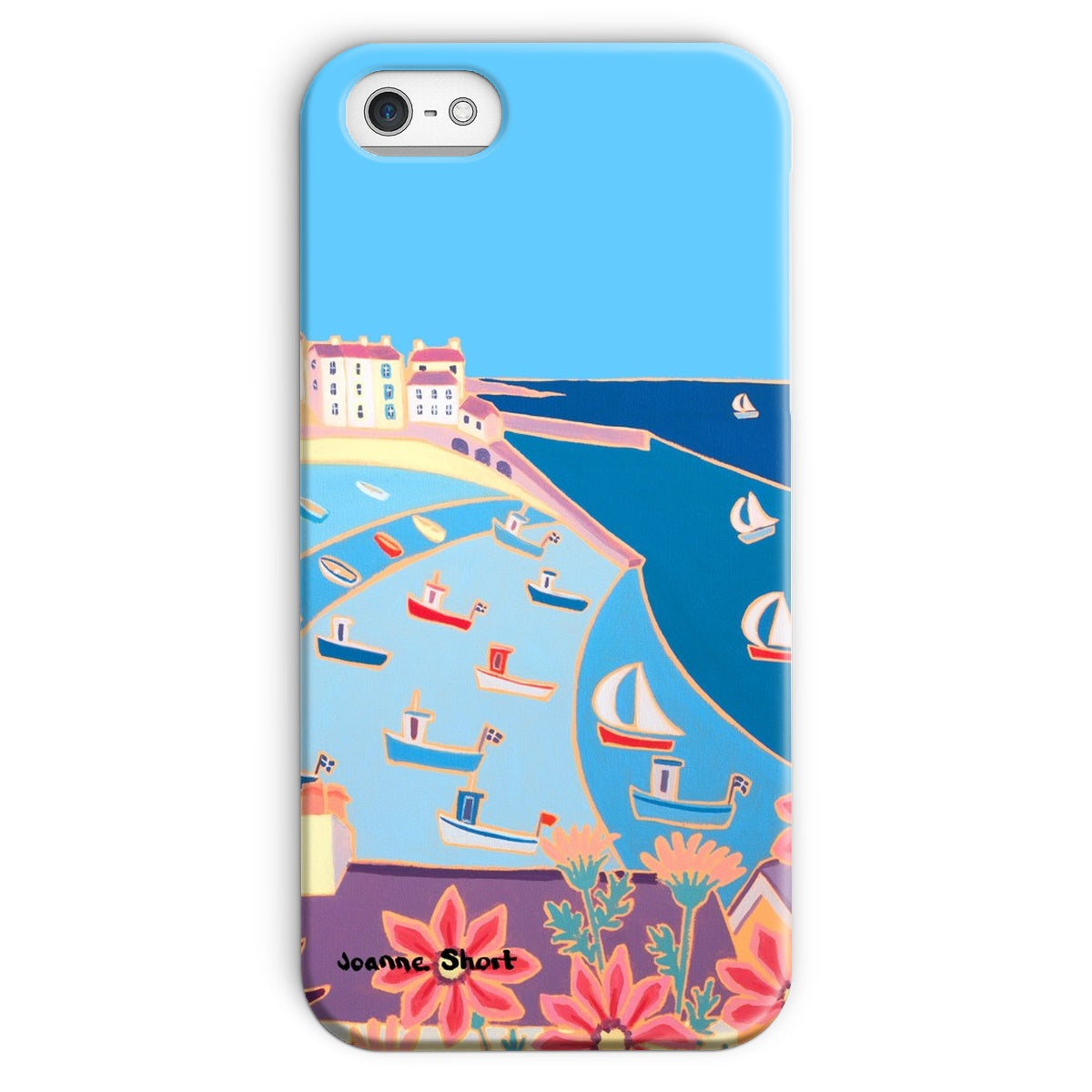 Snap Art Phone Case. St Ives Harbour. Artist Joanne Short. Cornwall Art Gallery