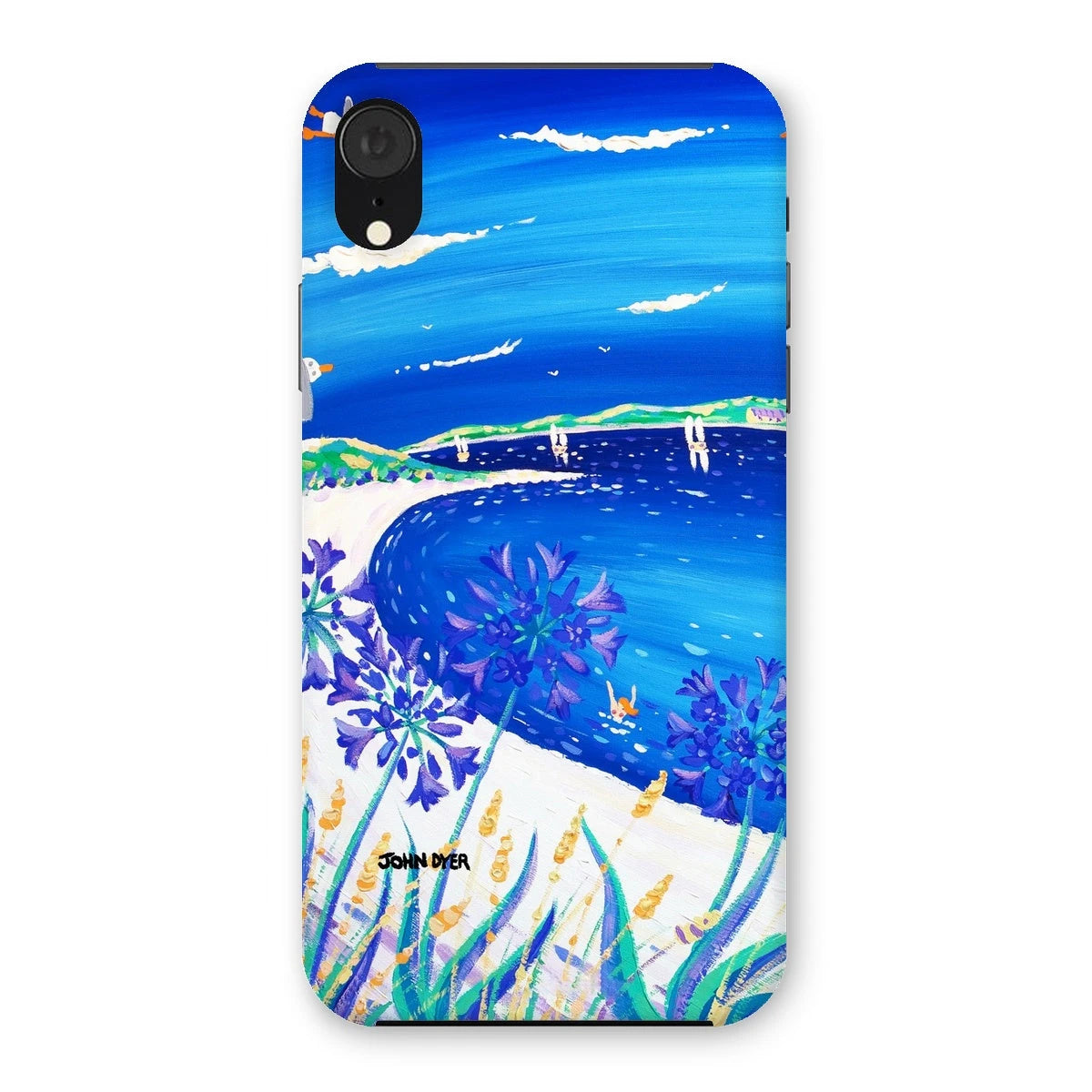 Snap Art Phone Case. Agapanthus Flowers, Tresco. Artist John Dyer. Cornwall Art Gallery. John Dyer