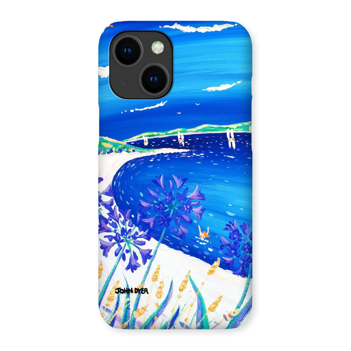 Snap Art Phone Case. Agapanthus Flowers, Tresco. Artist John Dyer. Cornwall Art Gallery.