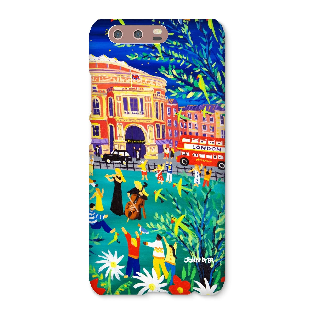 Snap Art Phone Case. Royal Albert Hall, Hyde park, London. Musicians. Artist John Dyer. Cornwall Art Gallery
