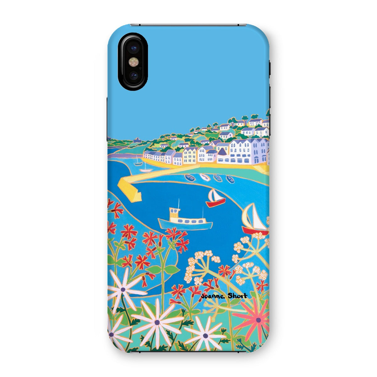 Snap Art Phone Case. St Mawes. Artist Joanne Short. Cornwall Art Gallery