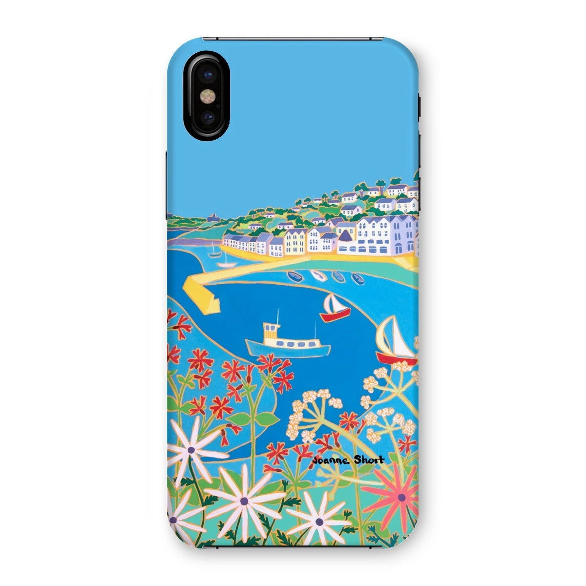 Snap Art Phone Case. St Mawes. Artist Joanne Short. Cornwall Art Gallery Joanne Short