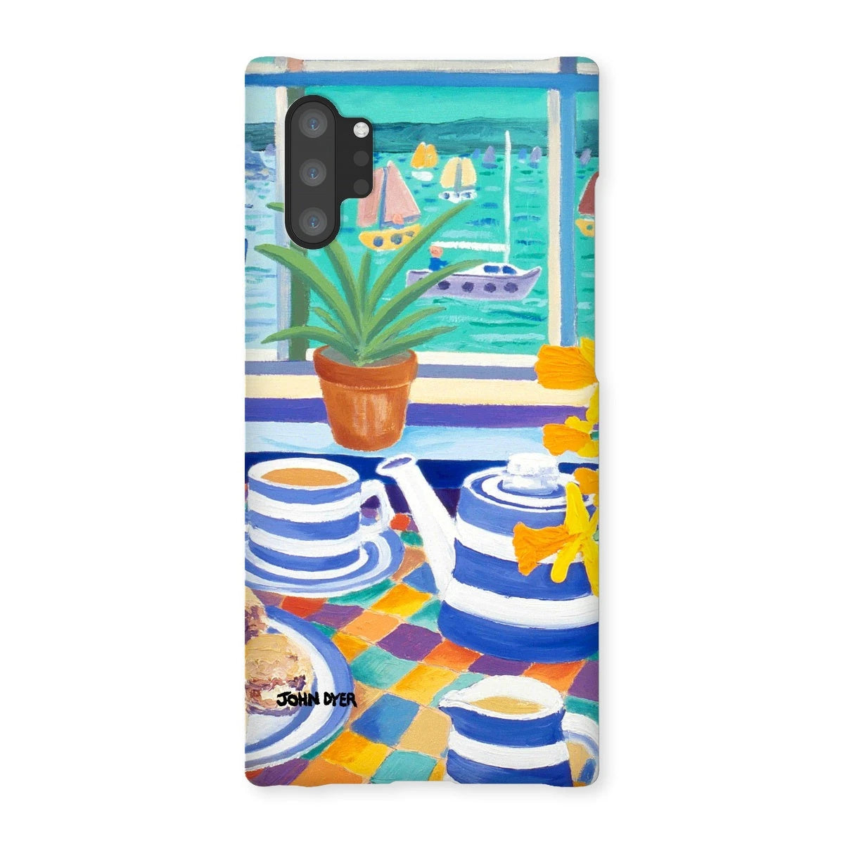 Snap Art Phone Case. Cornishware. Artist John Dyer. Cornwall Art Gallery John Dyer