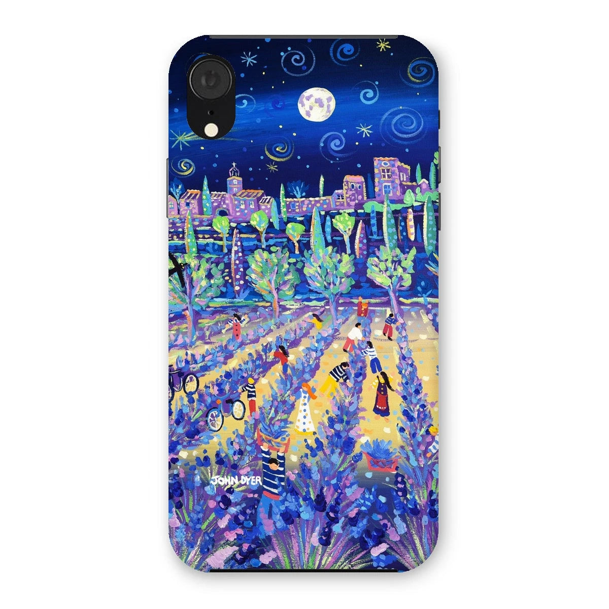 Snap Art Phone Case. Lavender Pickers, Provence, France. Artist John Dyer. Cornwall Art Gallery. John Dyer