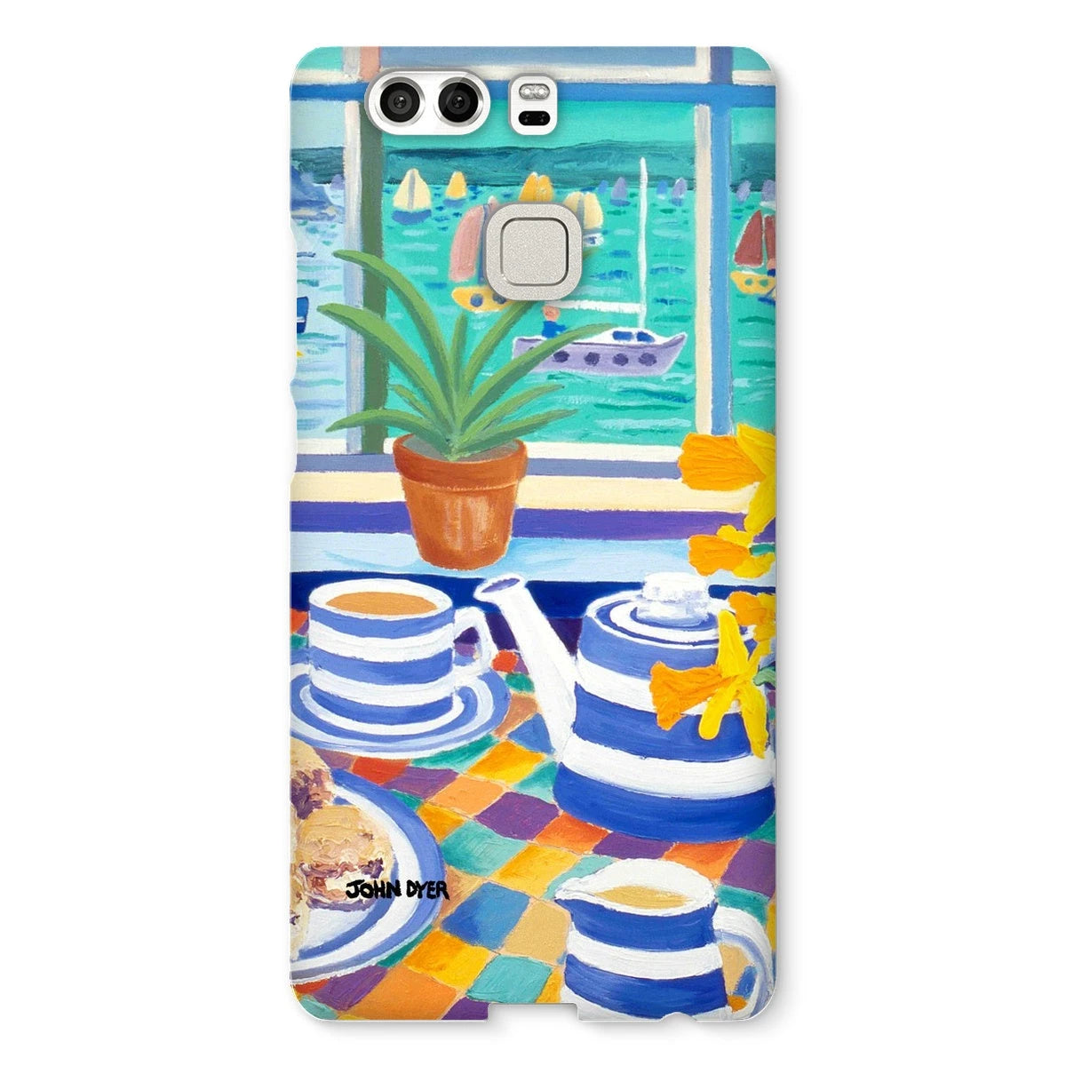Snap Art Phone Case. Cornishware. Artist John Dyer. Cornwall Art Gallery John Dyer