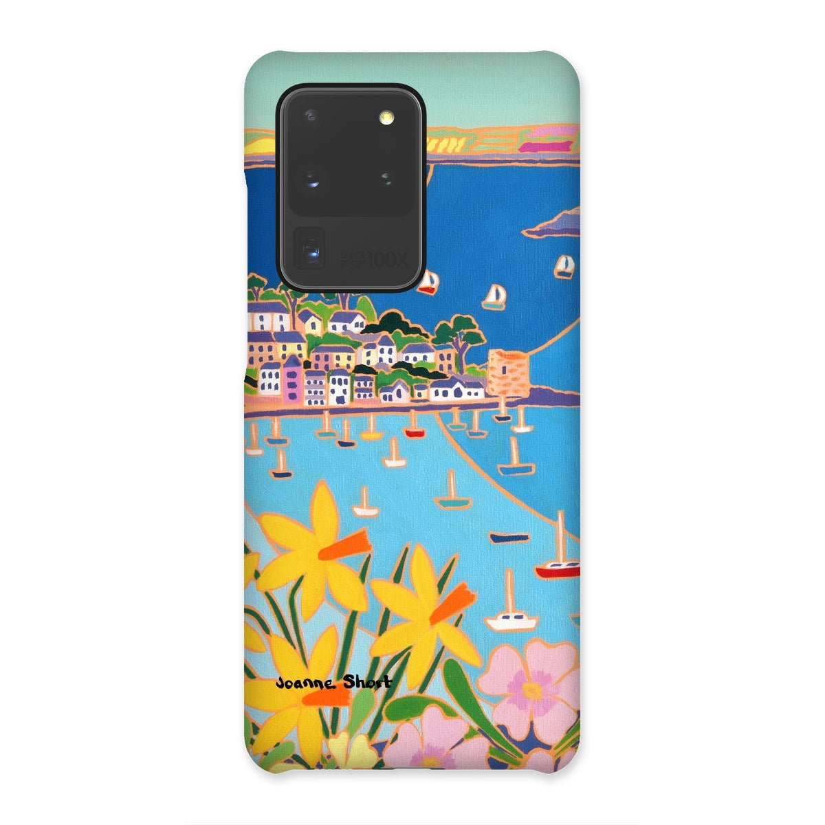 Snap Art Phone Case. Polruan, Fowey River. Artist Joanne Short. Cornwall Art Gallery