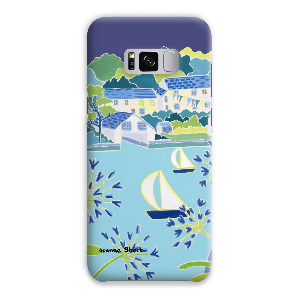 Snap Art Phone Case. Helford River & Village. Artist Joanne Short. Cornwall Art Gallery