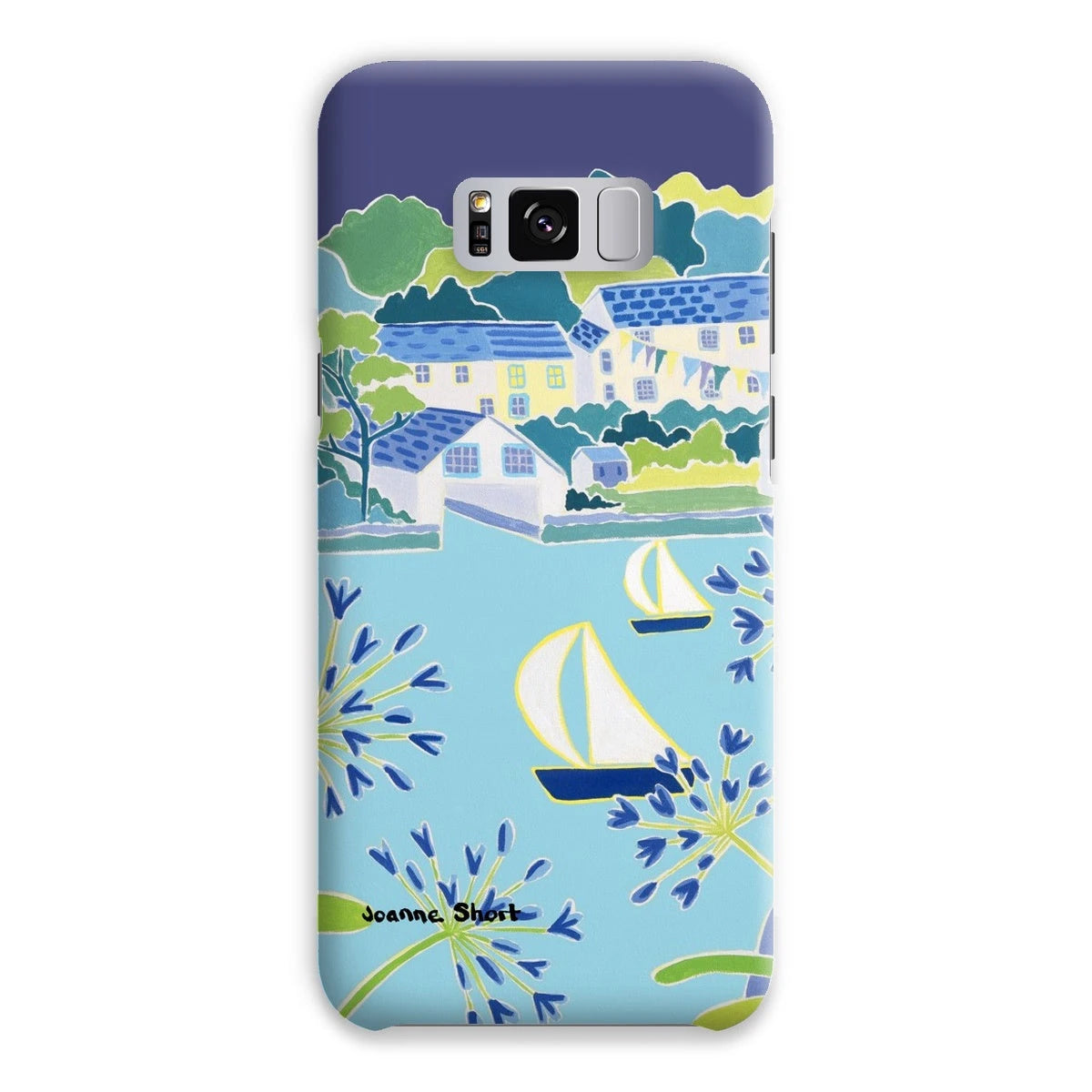 Snap Art Phone Case. Helford River & Village. Artist Joanne Short. Cornwall Art Gallery Joanne Short