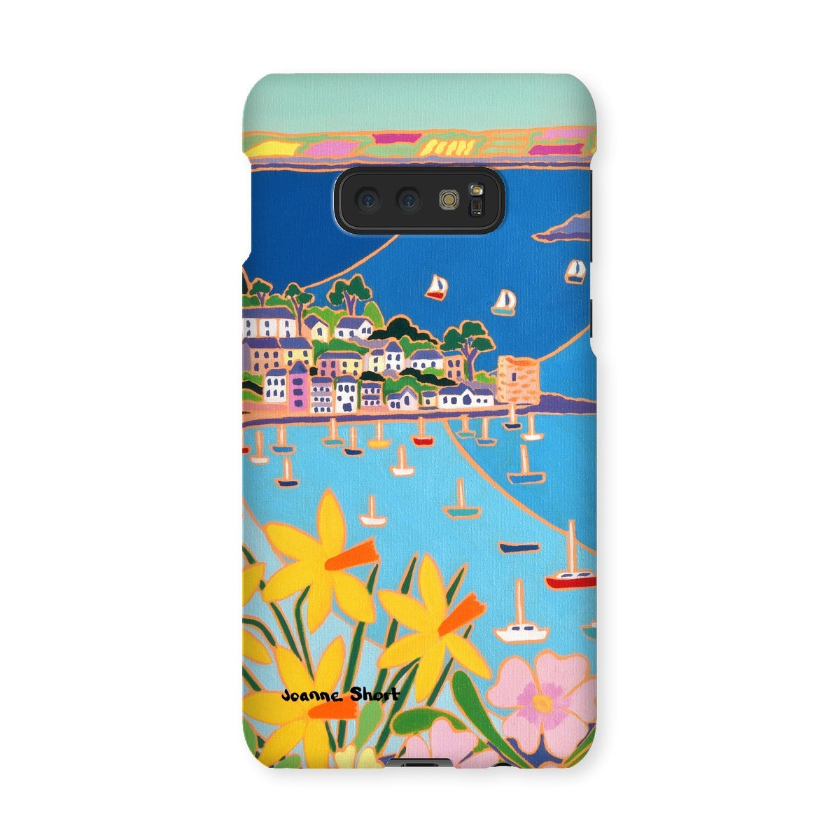 Snap Art Phone Case. Polruan, Fowey River. Artist Joanne Short. Cornwall Art Gallery