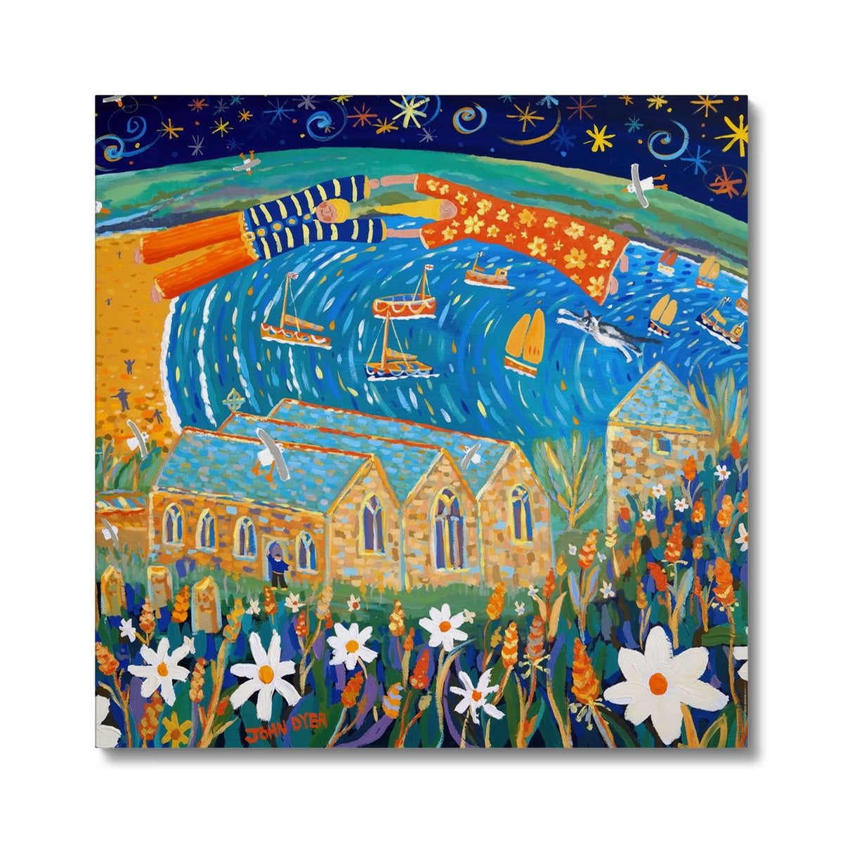 'Love Story', Gunwalloe, Church Cove, Cornwall - Canvas Art Print by John Dyer