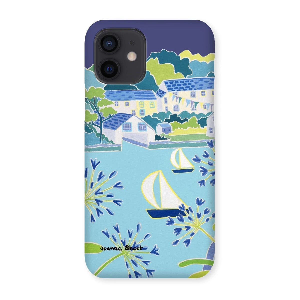 Snap Art Phone Case. Helford River & Village. Artist Joanne Short. Cornwall Art Gallery Joanne Short