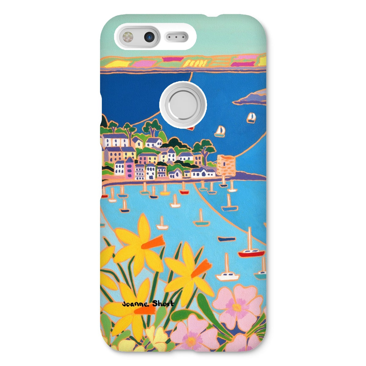 Snap Art Phone Case. Polruan, Fowey River. Artist Joanne Short. Cornwall Art Gallery