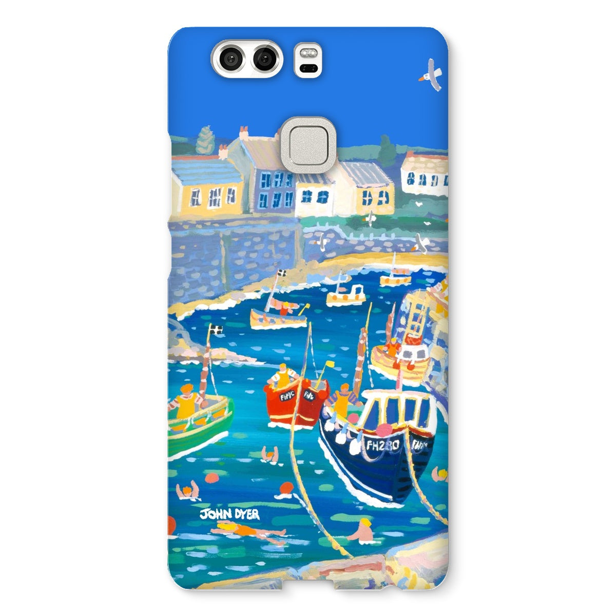 Snap Art Phone Case. Coverack Harbour. Artist John Dyer. Cornwall Art Gallery