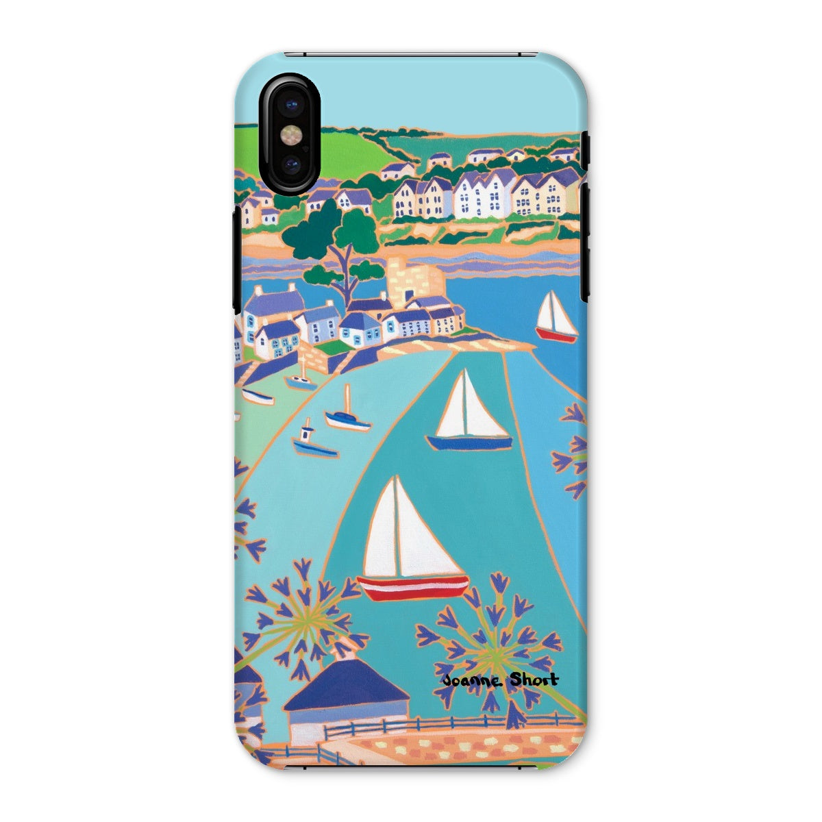 Snap Art Phone Case. Polruan & Fowey River. Artist Joanne Short. Cornwall Art Gallery