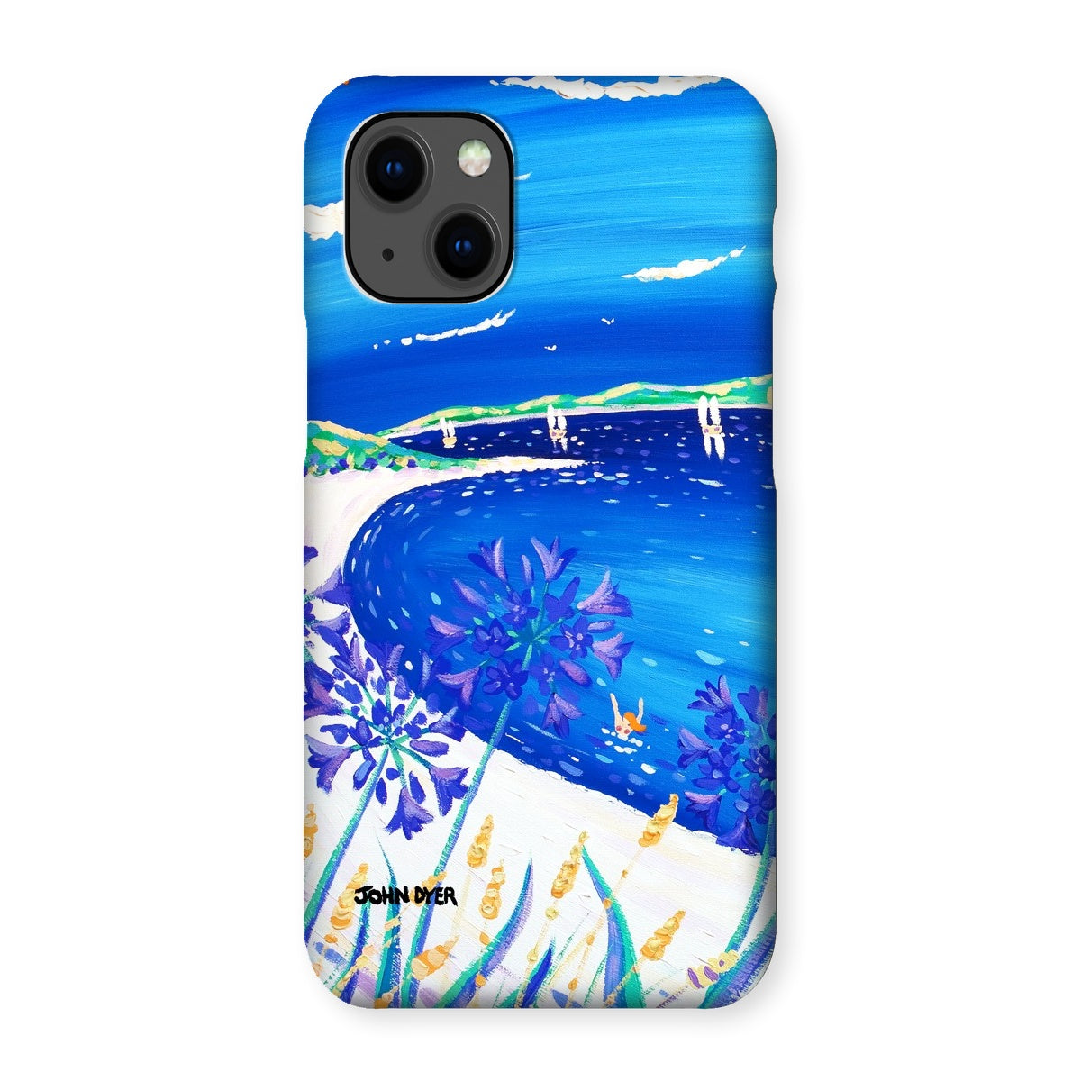 Snap Art Phone Case. Agapanthus Flowers, Tresco. Artist John Dyer. Cornwall Art Gallery.