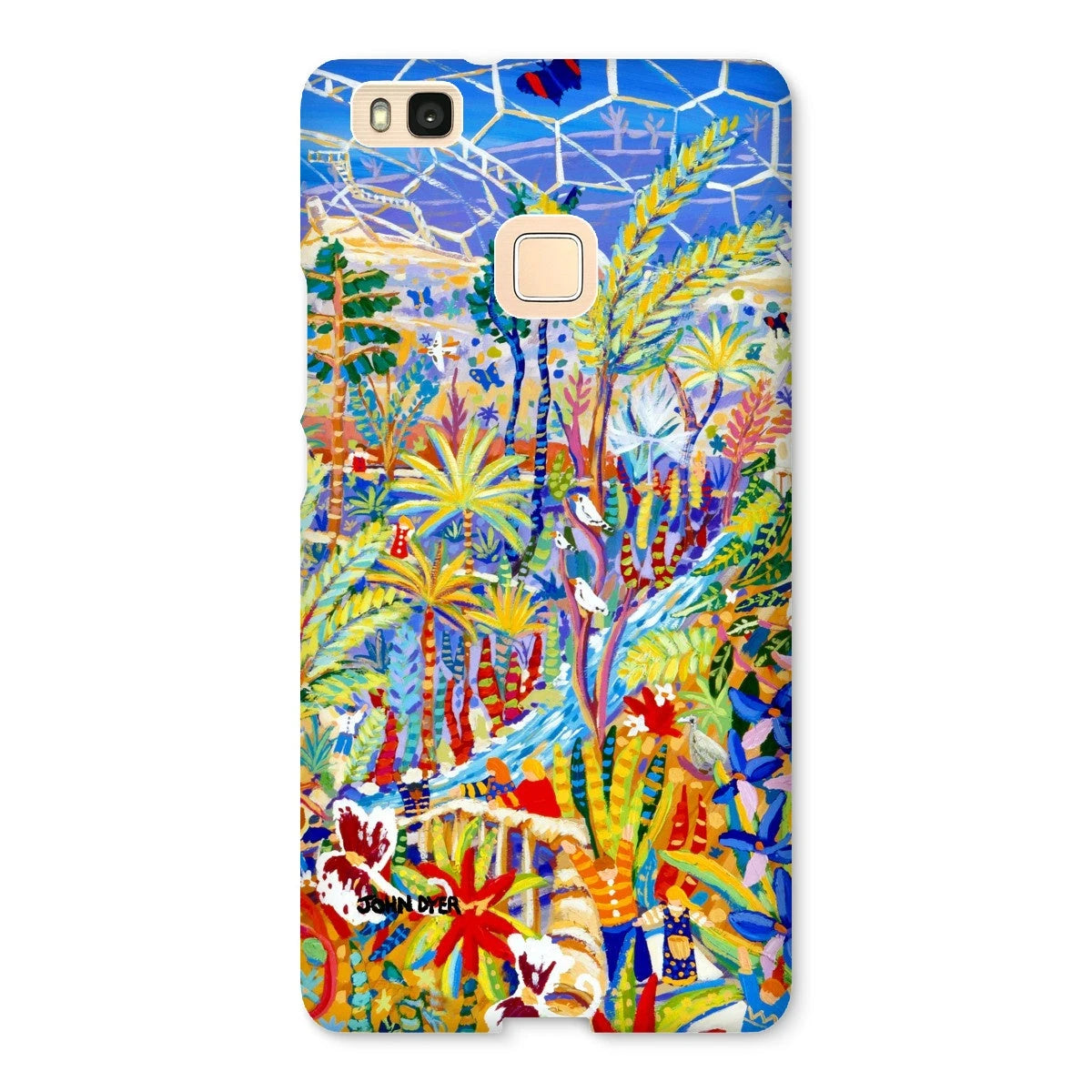 Snap Art Phone Case. Eden Project Rainforest. Artist John Dyer. Cornwall Art Gallery John Dyer