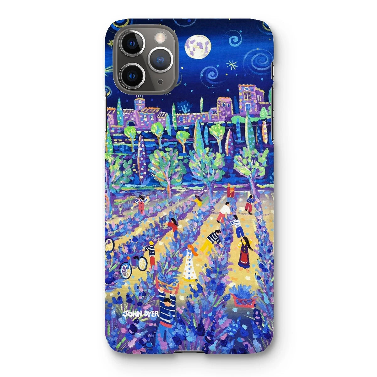Snap Art Phone Case. Lavender Pickers, Provence, France. Artist John Dyer. Cornwall Art Gallery. John Dyer