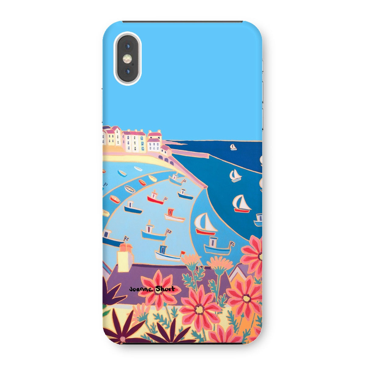 Snap Art Phone Case. St Ives Harbour. Artist Joanne Short. Cornwall Art Gallery