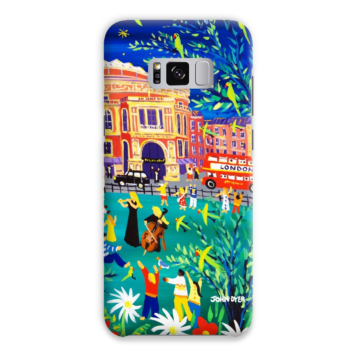 Snap Art Phone Case. Royal Albert Hall, Hyde park, London. Musicians. Artist John Dyer. Cornwall Art Gallery
