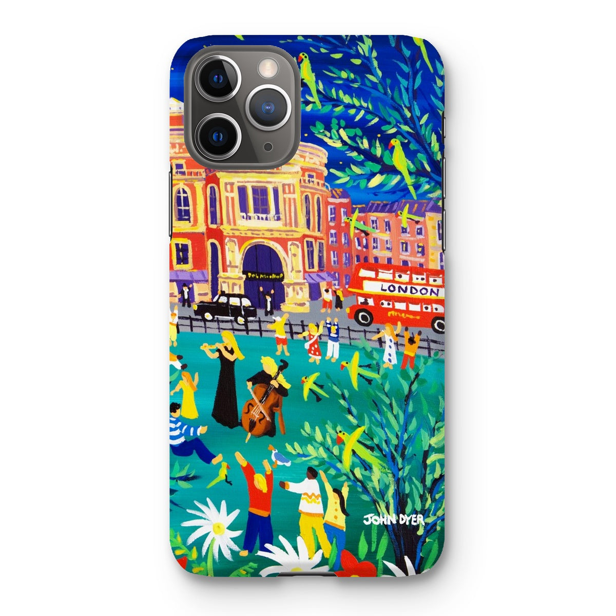 Snap Art Phone Case. Royal Albert Hall, Hyde park, London. Musicians. Artist John Dyer. Cornwall Art Gallery