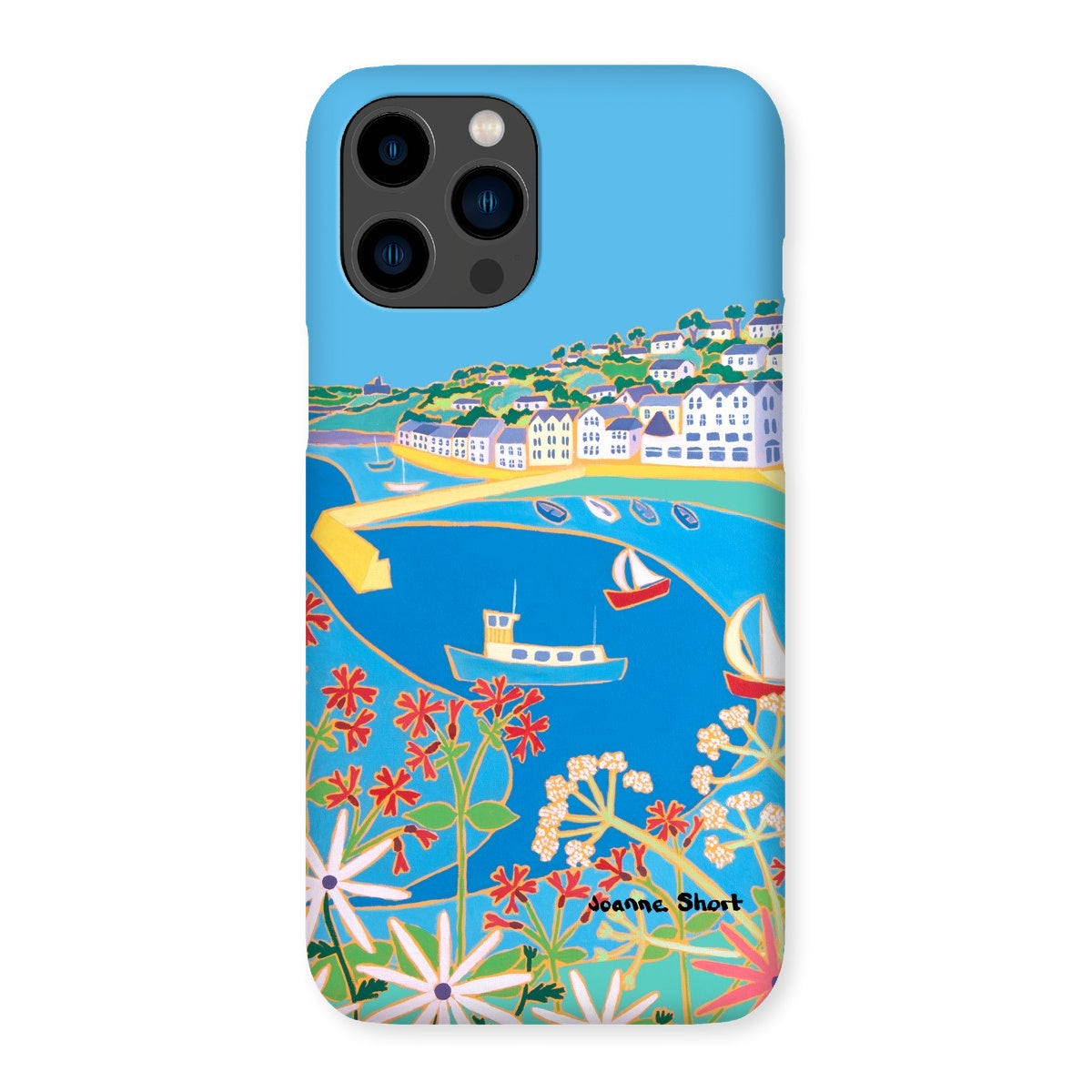 Snap Art Phone Case. St Mawes. Artist Joanne Short. Cornwall Art Gallery