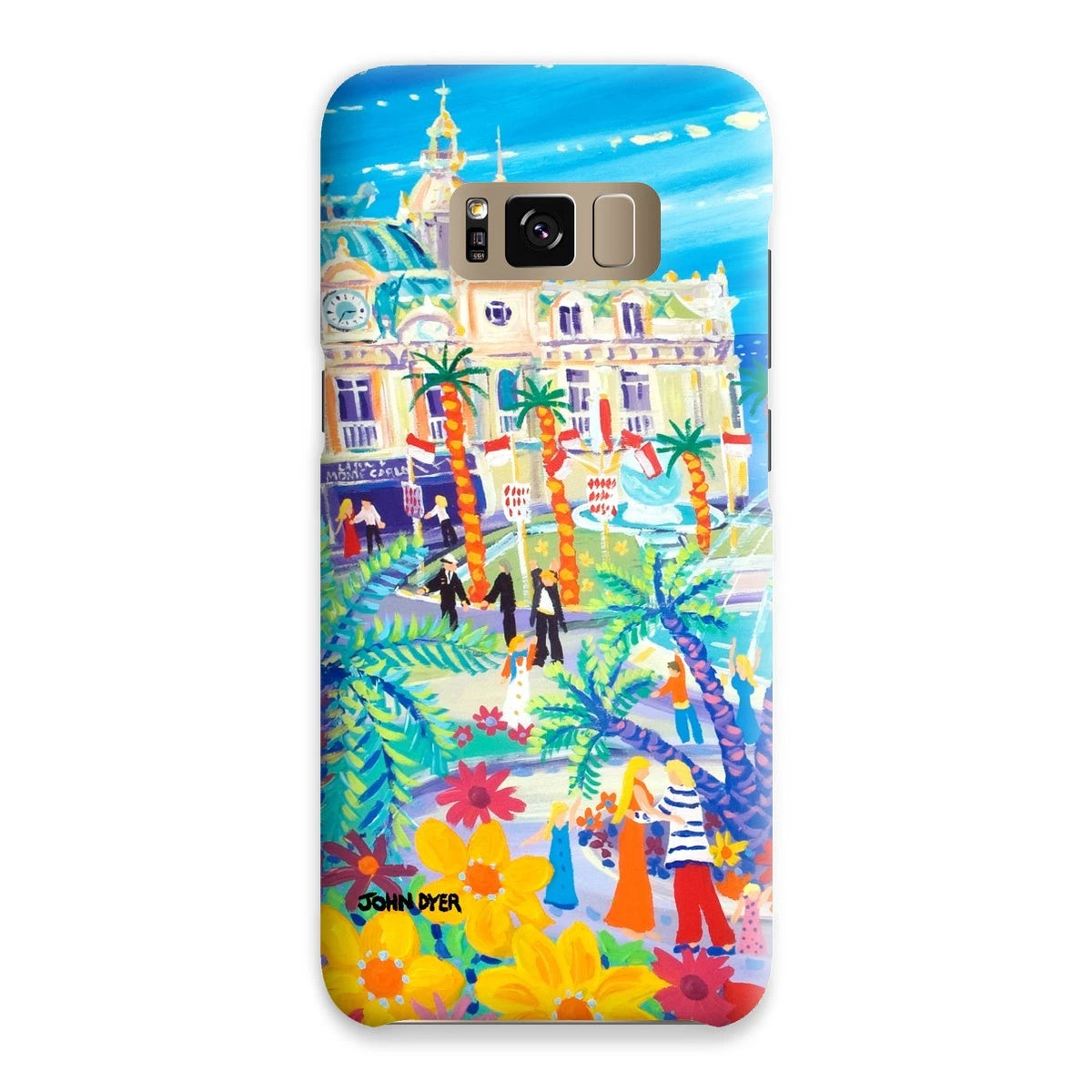 Snap Art Phone Case. Casino Square, Monaco. Artist John Dyer. Cornwall Art Gallery John Dyer