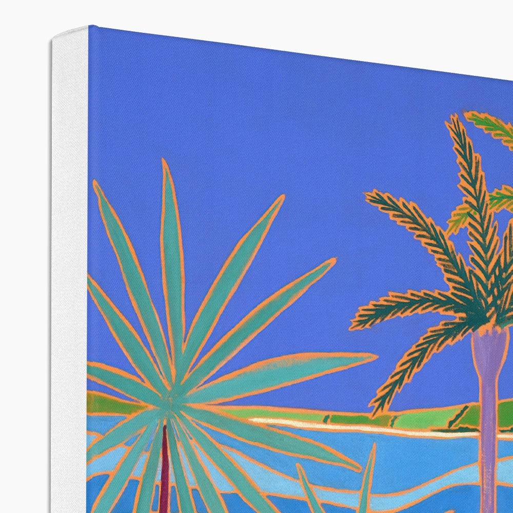 A Garden of Colourful Delights, Tresco. Canvas Art Print by Joanne Short