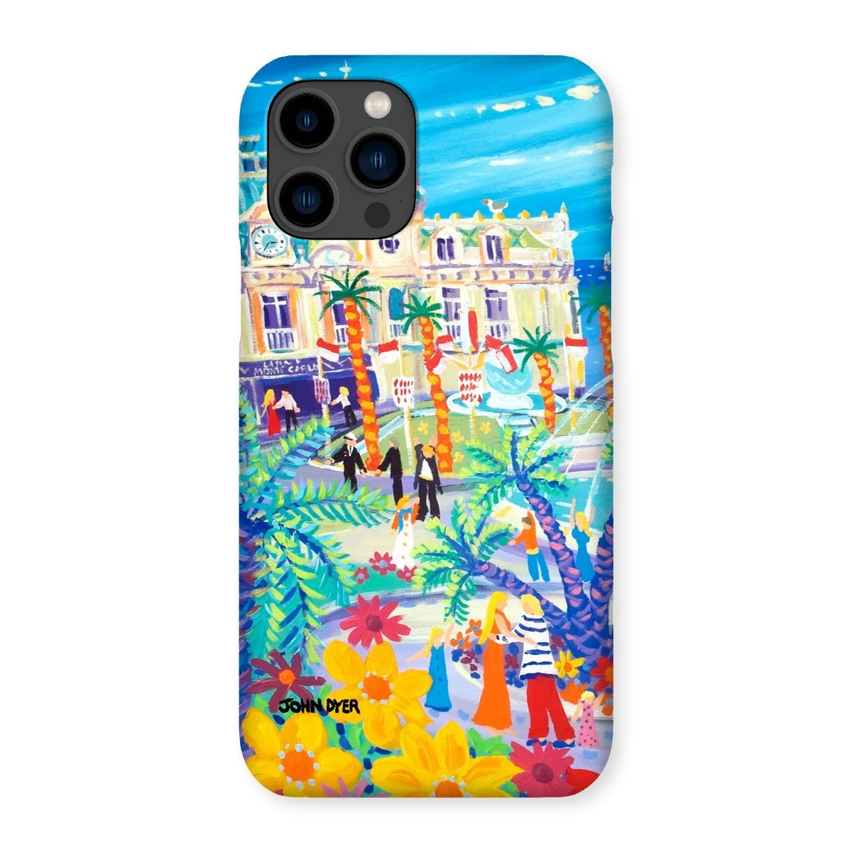 Snap Art Phone Case. Casino Square, Monaco. Artist John Dyer. Cornwall Art Gallery John Dyer