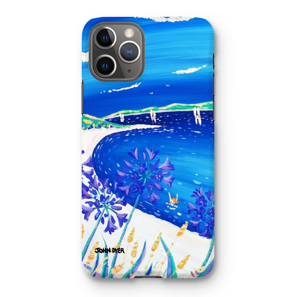 Snap Art Phone Case. Agapanthus Flowers, Tresco. Artist John Dyer. Cornwall Art Gallery.