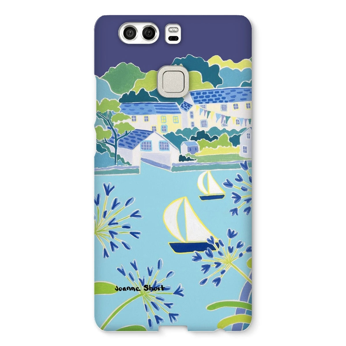 Snap Art Phone Case. Helford River & Village. Artist Joanne Short. Cornwall Art Gallery Joanne Short