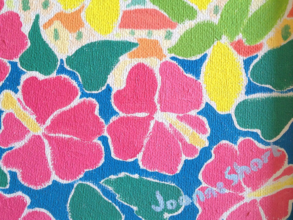 Original Painting by Joanne Short. Blushing Pink Sky over Menton. France.