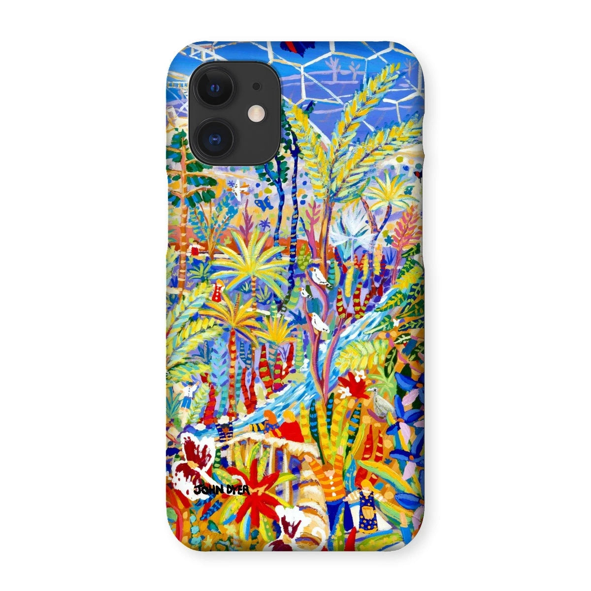 Snap Art Phone Case. Eden Project Rainforest. Artist John Dyer. Cornwall Art Gallery John Dyer