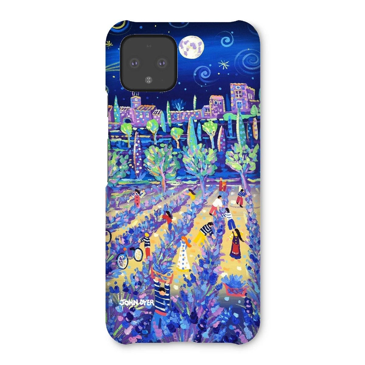 Snap Art Phone Case. Lavender Pickers, Provence, France. Artist John Dyer. Cornwall Art Gallery. John Dyer