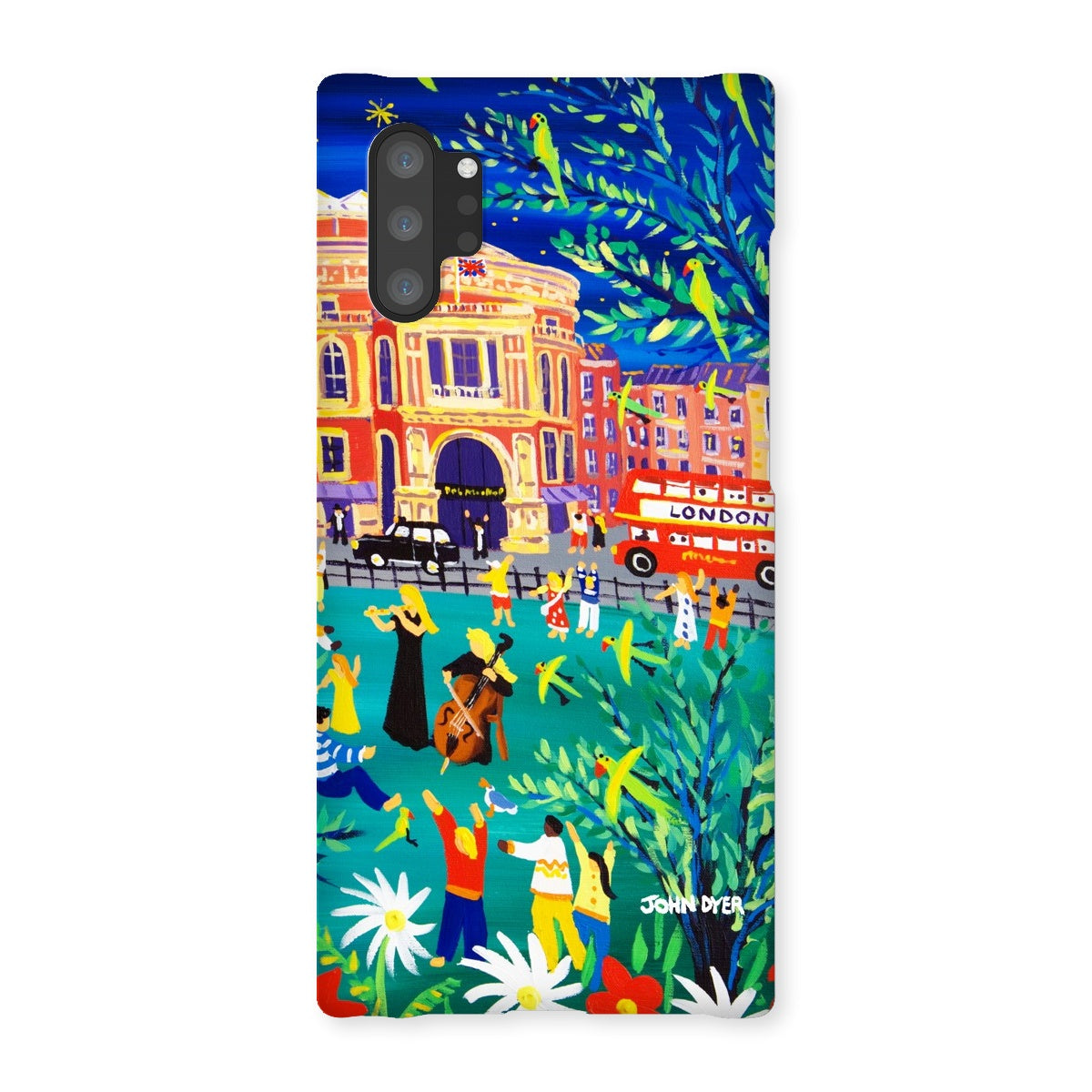 Snap Art Phone Case. Royal Albert Hall, Hyde park, London. Musicians. Artist John Dyer. Cornwall Art Gallery
