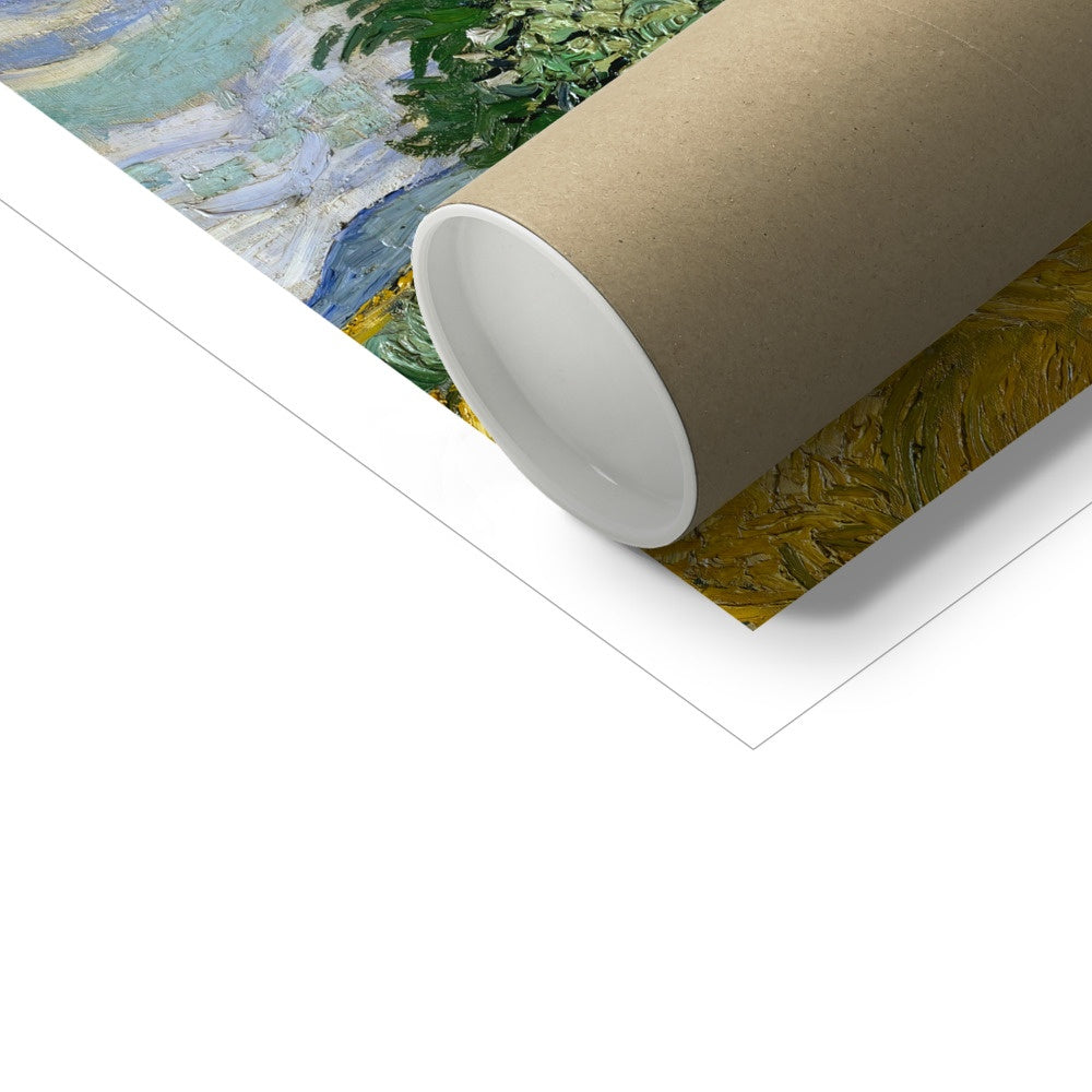 'Wheat Field with Cypresses' by Vincent Van Gogh. Open Edition Fine Art Print. Art Gallery Historic Art