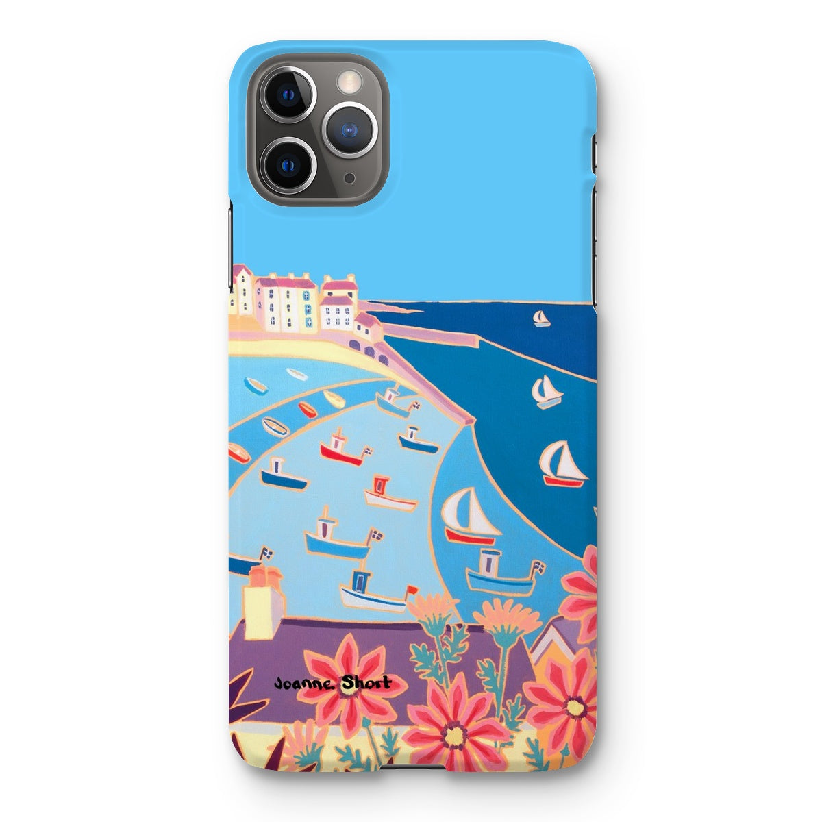 Snap Art Phone Case. St Ives Harbour. Artist Joanne Short. Cornwall Art Gallery