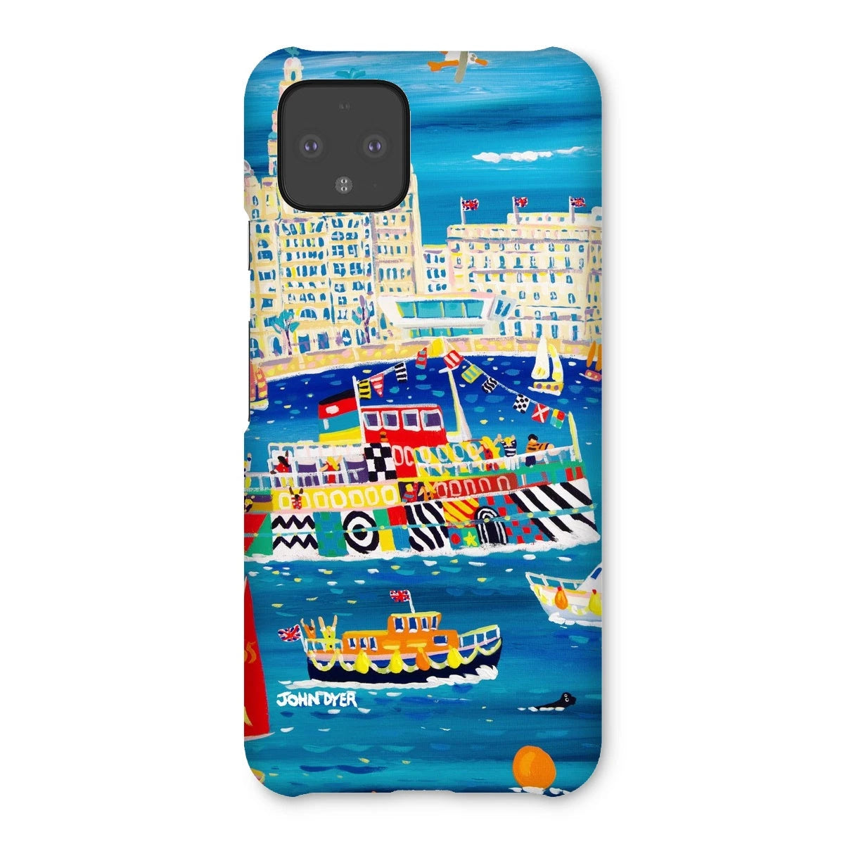 Snap Art Phone Case. Liverpool Mersey River Dazzle Ferry. Artist John Dyer. Cornwall Art Gallery John Dyer