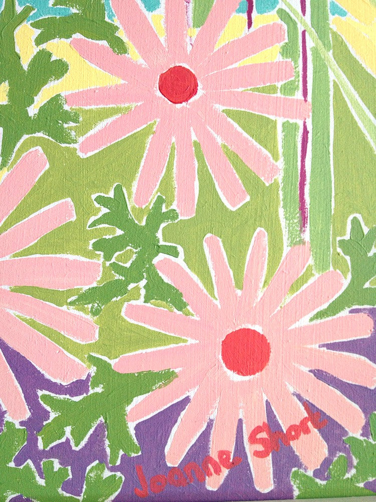 Original Painting by Joanne Short. Grasses and Flowers at Low Tide, the Camel Estuary, Cornwall.